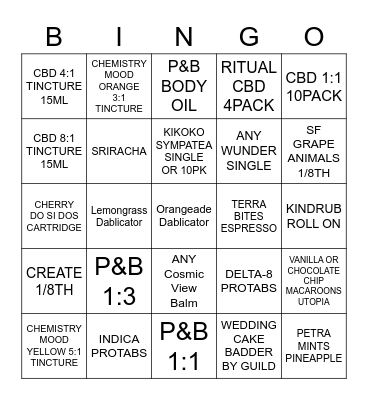 APOTHECARIUM BINGO Card