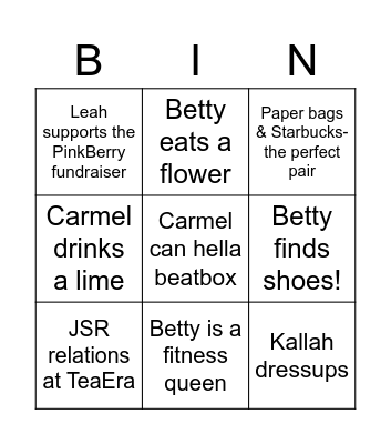 Senior (Citizen) Bingo! Bingo Card