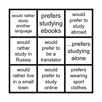 Find the person who... Bingo Card