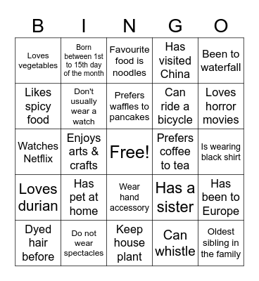 Eurêka Bingo Card