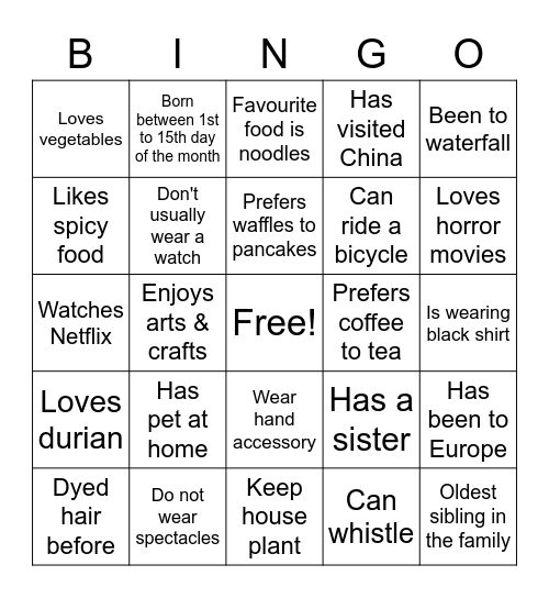 Eurêka Bingo Card
