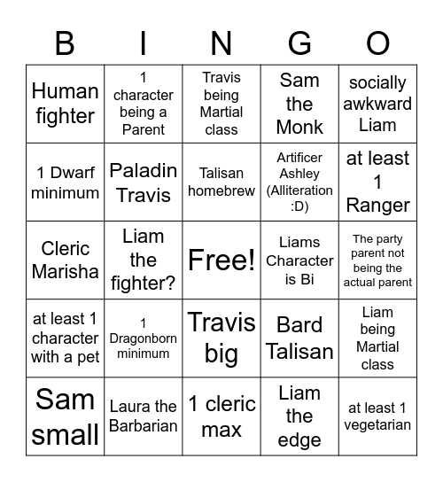 CR C3 Bingo Card