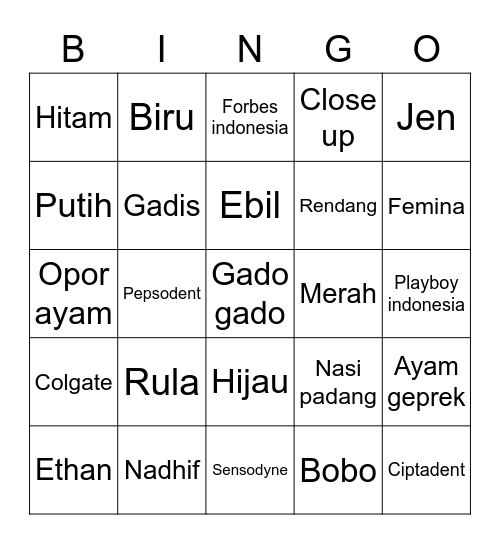 ⁽⁽ଘ( ˊᵕˋ )ଓ⁾⁾ Mikayla ⁽⁽ଘ( ˊᵕˋ )ଓ⁾⁾ Bingo Card