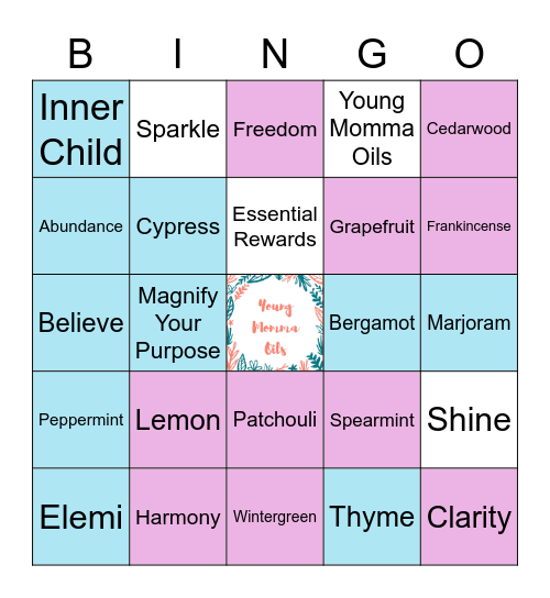 Young Momma Oils Bingo Card
