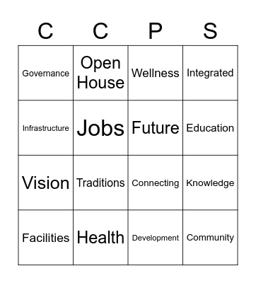 CCP BINGO Card