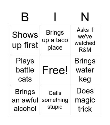 ATIP Bingo Card