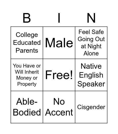 Sample 1 Demo Bingo Card