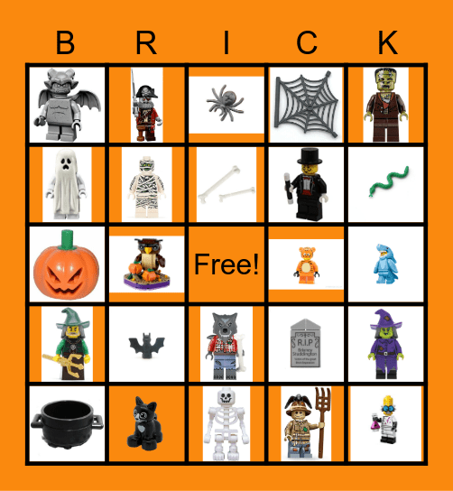Brick - or - Treat Bingo Card
