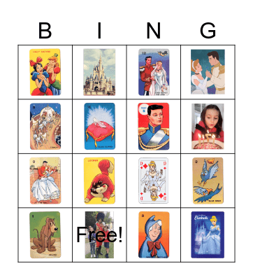 Sophie's Cendrillon Ball Bingo Card