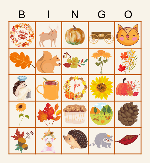 Hedwig's Haven Autumn Bingo Card