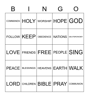 FCC BINGO Card
