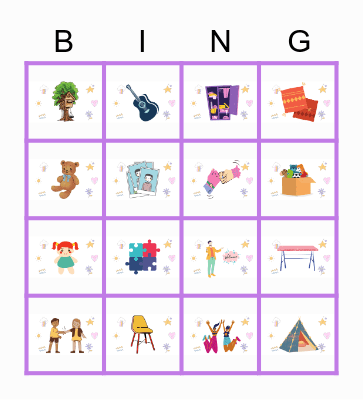 CIUNA KIDS BINGO Card