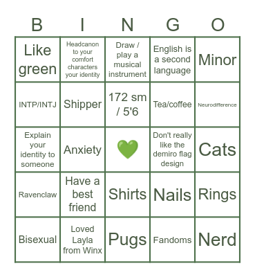 YourFavIsDemiro Bingo Card
