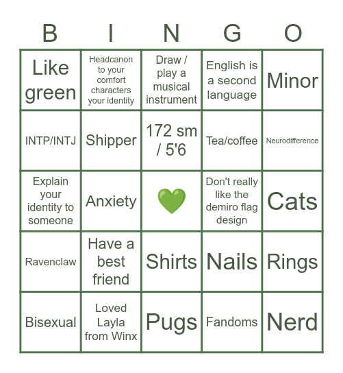 YourFavIsDemiro Bingo Card