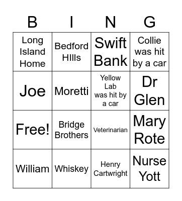 WHAT SHE LEFT BEHIND PART 2 Bingo Card