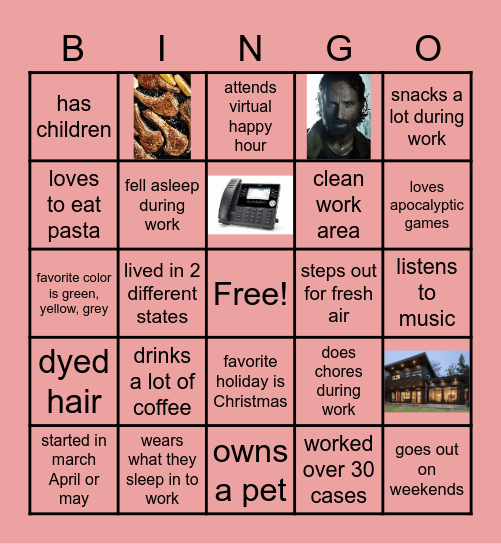 ashantes bingo Card
