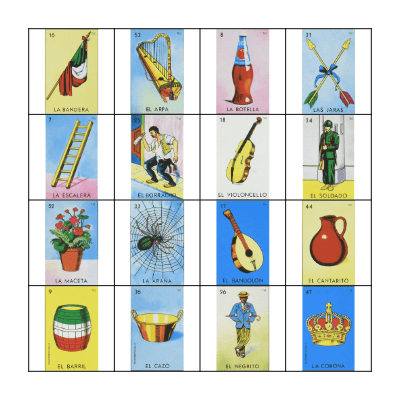Loteria Bingo Card