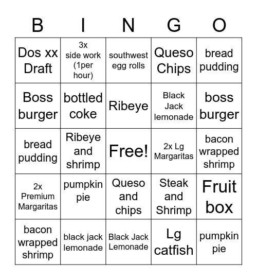 king of the hill Bingo Card