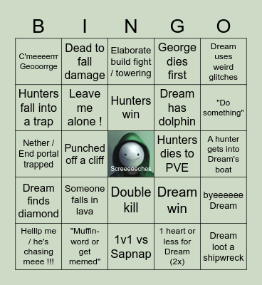 Manhunt BINGO JAMBALAYA SUPERSTAR Bingo Card