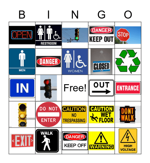 Community sign Bingo Card