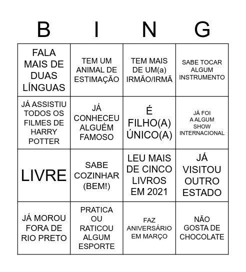 WORKSHOP - DISCIPLINA POSITIVA Bingo Card