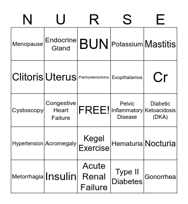 Final Review Bingo Card