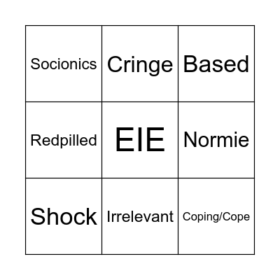 Frase di maira bingo Card