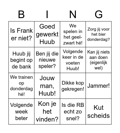 Huubingo Card