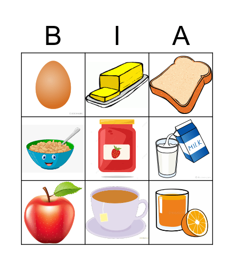 Bia Bingo Card