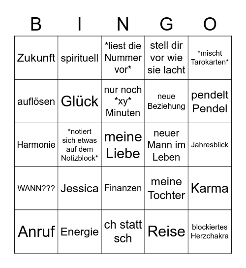 AstroTV 2 Bingo Card