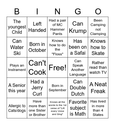 Black Family Day Bingo (2) Bingo Card