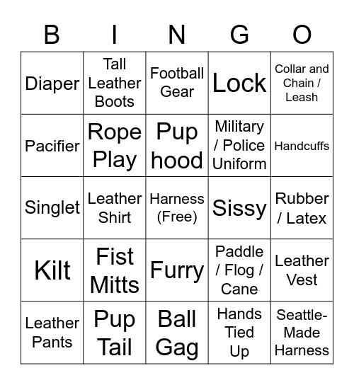 CC's Bingo Card