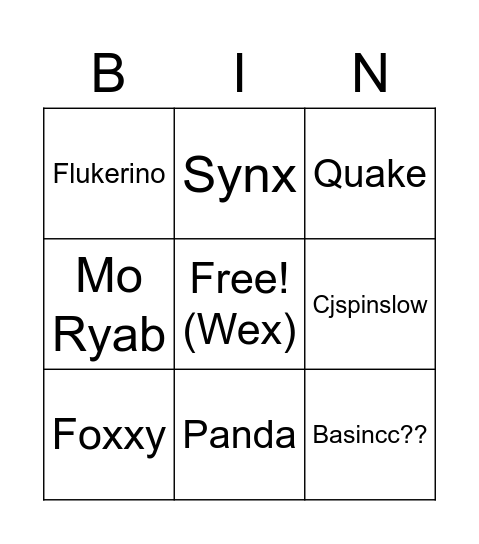 Basincs ban hammer Bingo Card