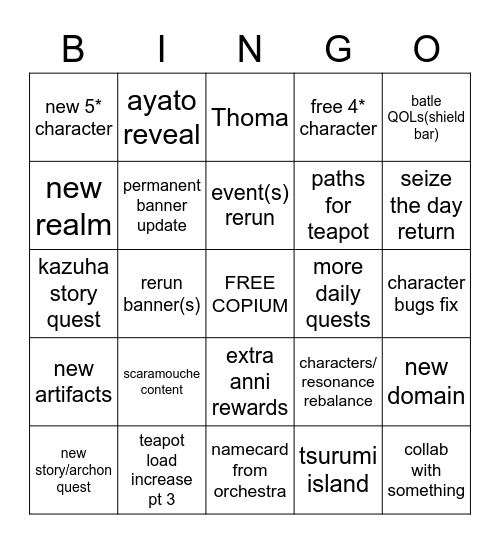 copium-go Bingo Card