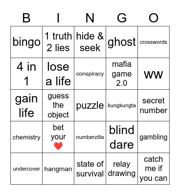 meungssss Bingo Card