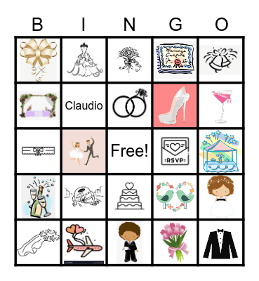 Wedding Bingo Card Bingo Card