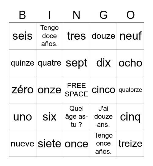 6WL U3 S&F Combo Bingo Card