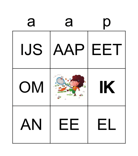 Hup en aap Bingo Card