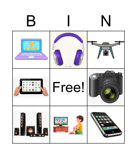 COOL GADGETS Bingo Card