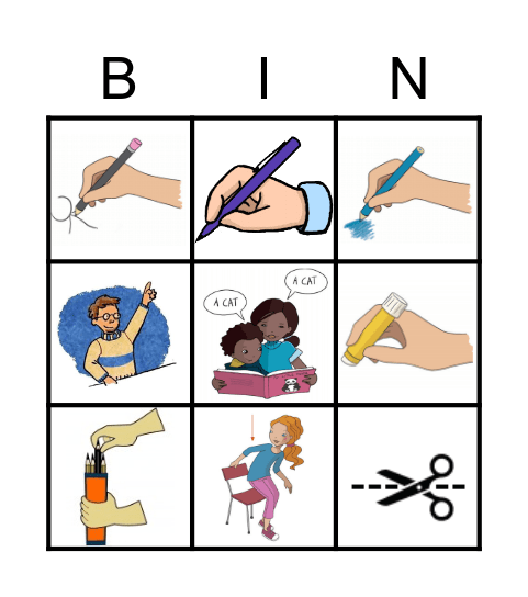 Instructions Bingo Card