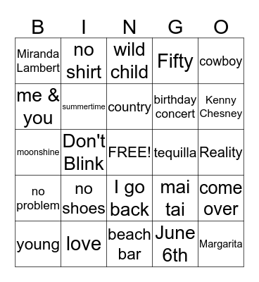 bunco birthday bingo Card