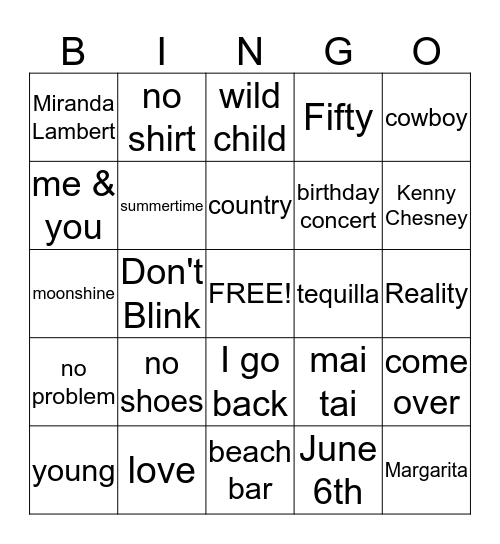 bunco birthday bingo Card