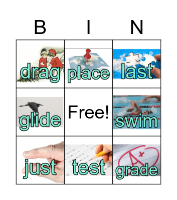 Blends s, r, l Bingo Card