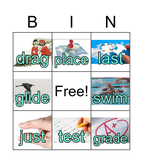 Blends s, r, l Bingo Card