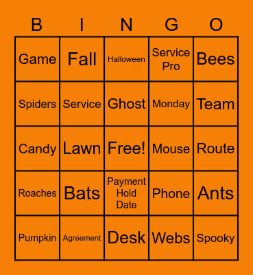AR Halloween Bingo Card