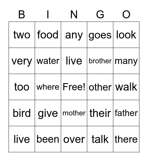 Extension (5) Bingo Card