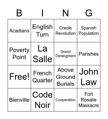 Q1 Benchmark Bingo Card