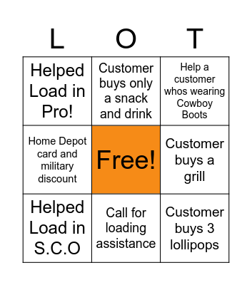 Lot Tech Appreciation Bingo Card