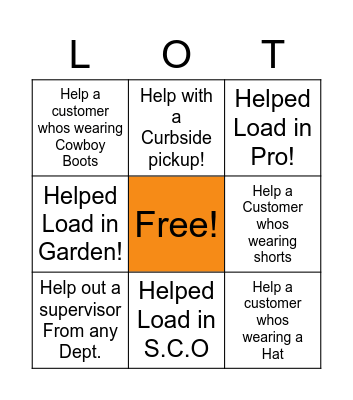 Lot Tech Appreciation Bingo Card