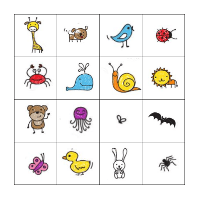 Bingo animals Bingo Card